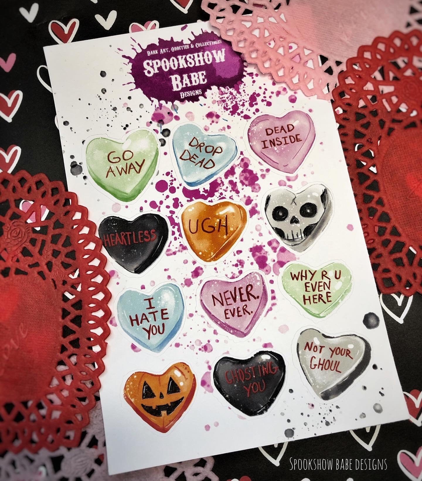 Anti-Valentines Day Sticker Sheet