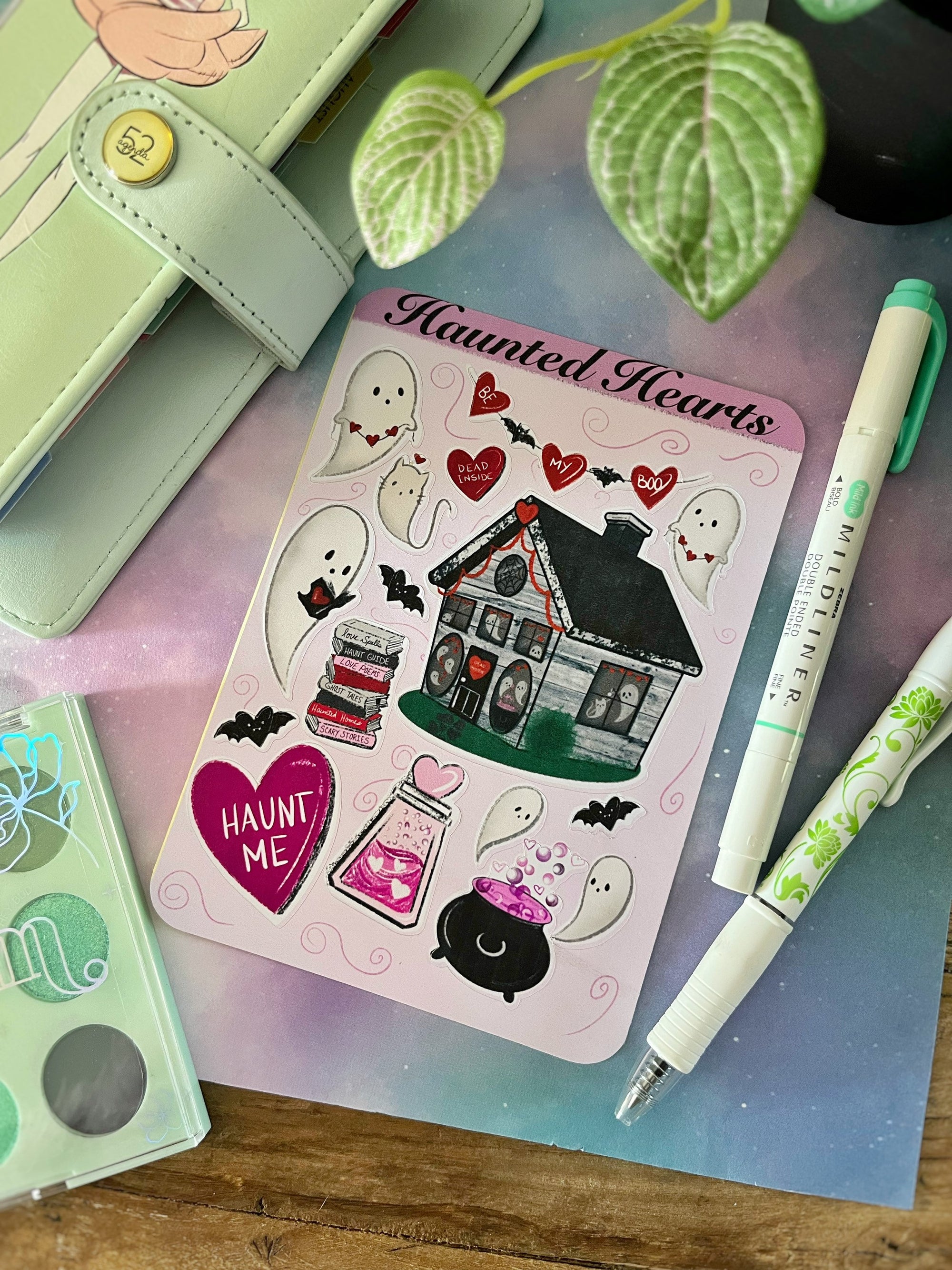 Valloween Ghosts Sticker sheet