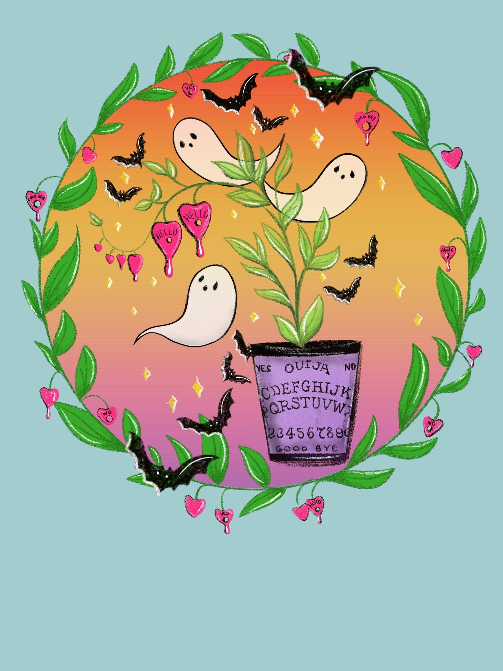 Ouija Plant Large Sticker