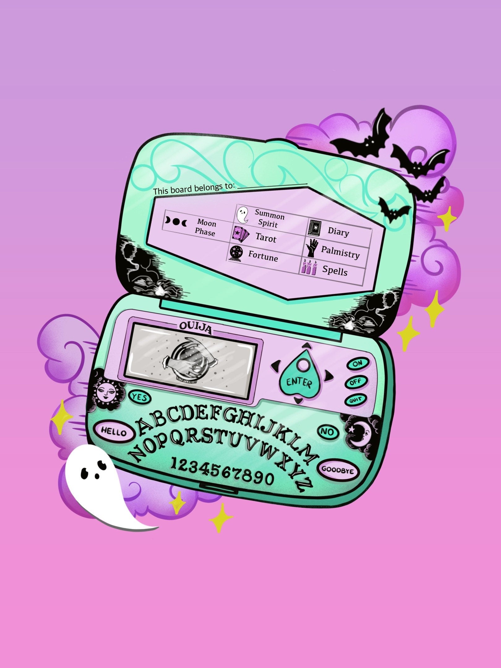 Digital Ouija Board Sticker