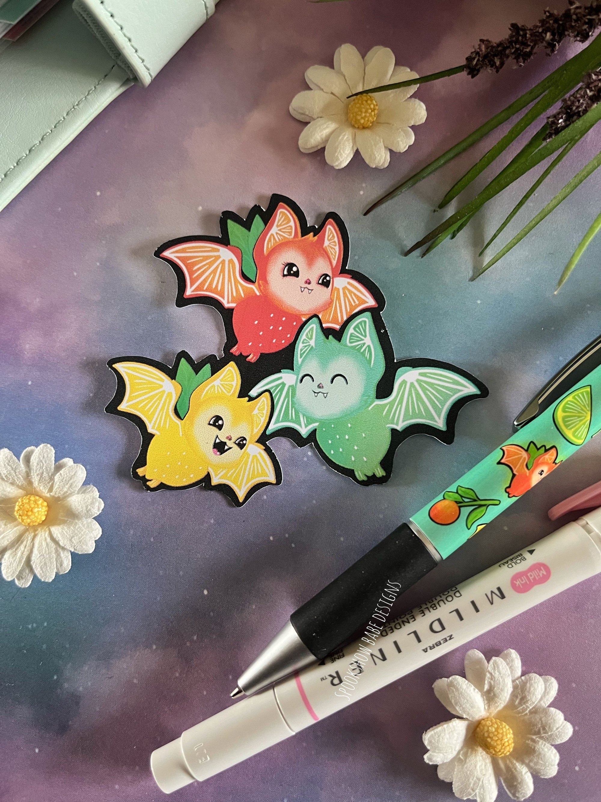 Fruit Bats Sticker