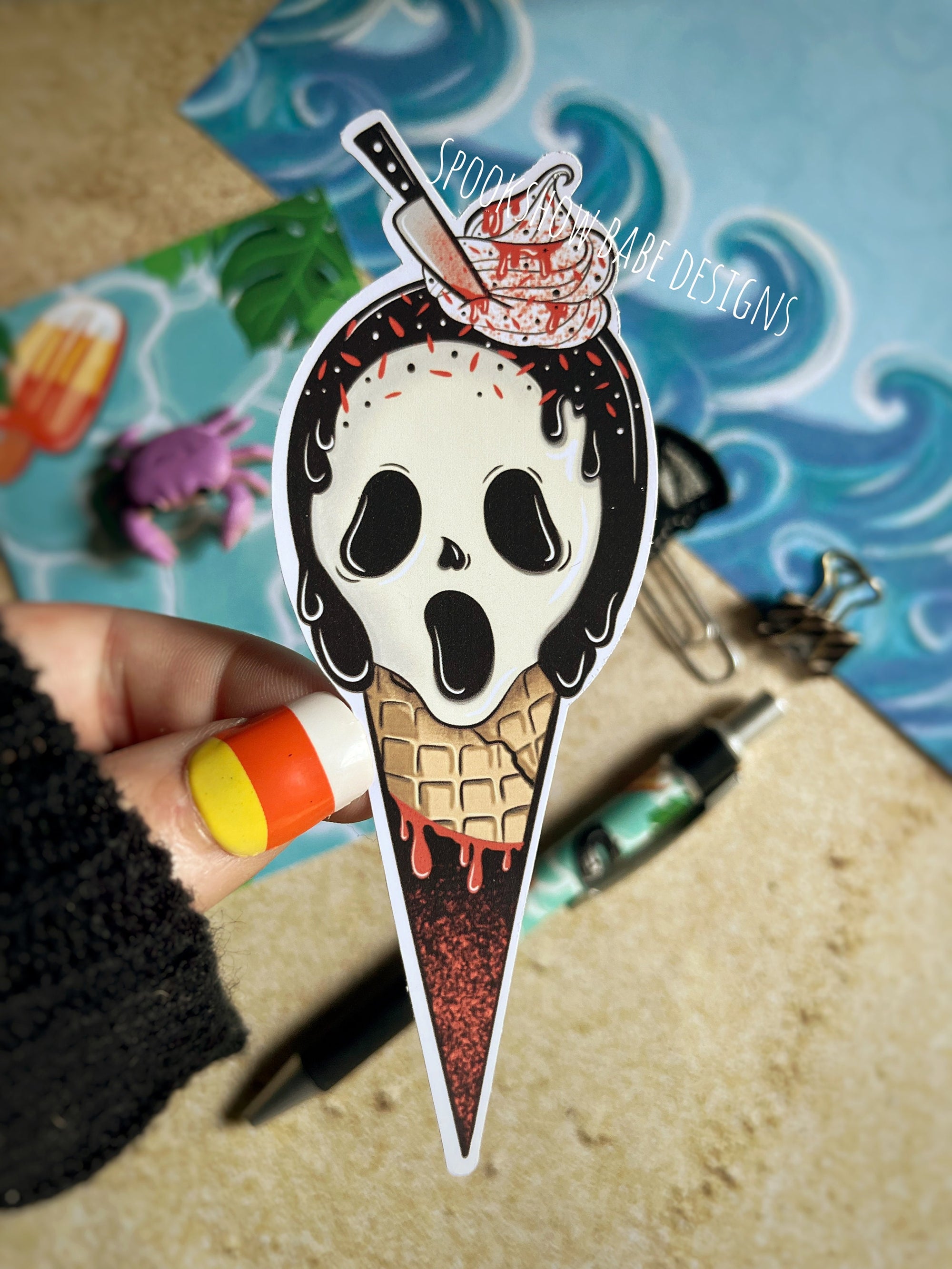 Horror I-Scream Sticker