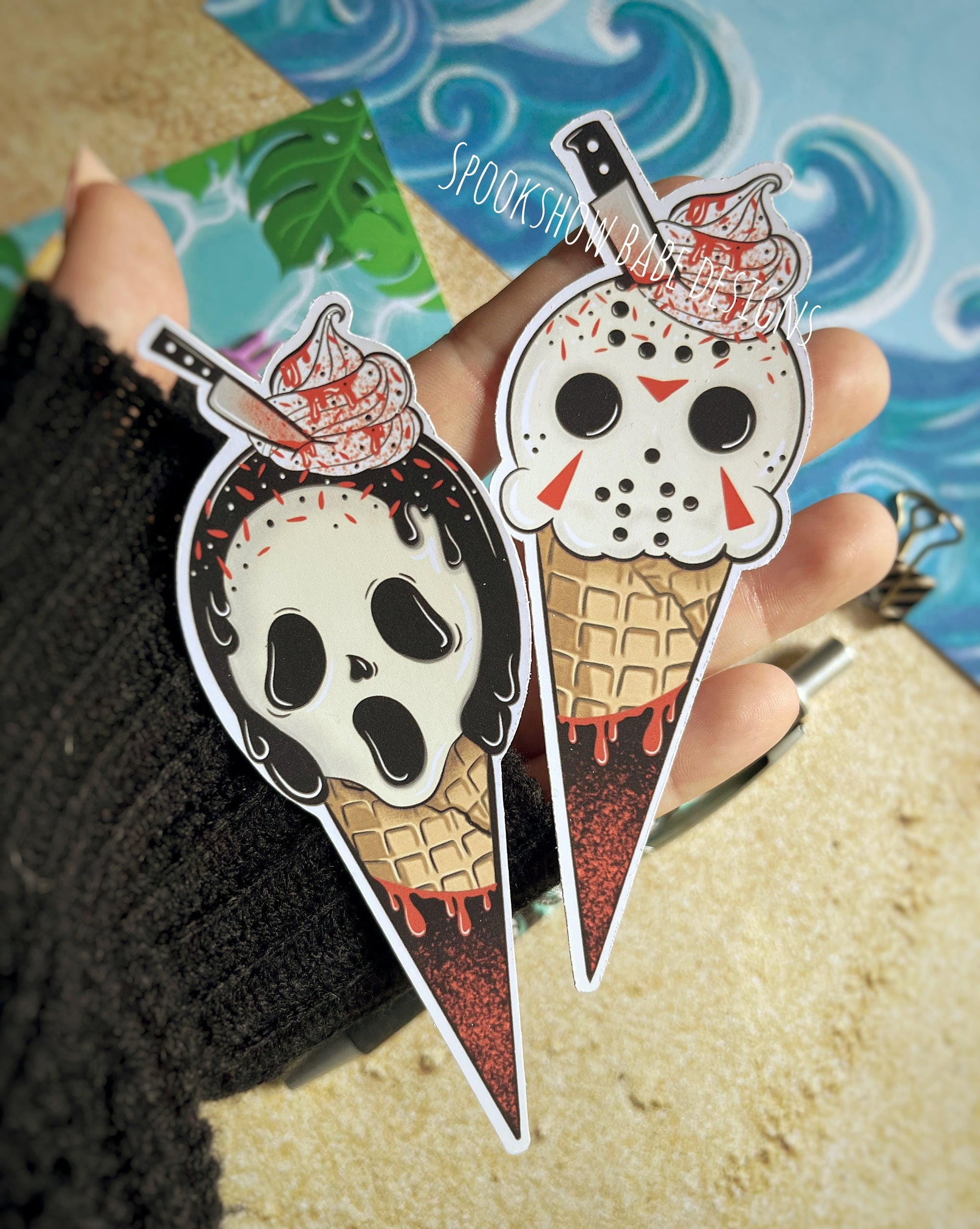 Horror I-Scream Sticker