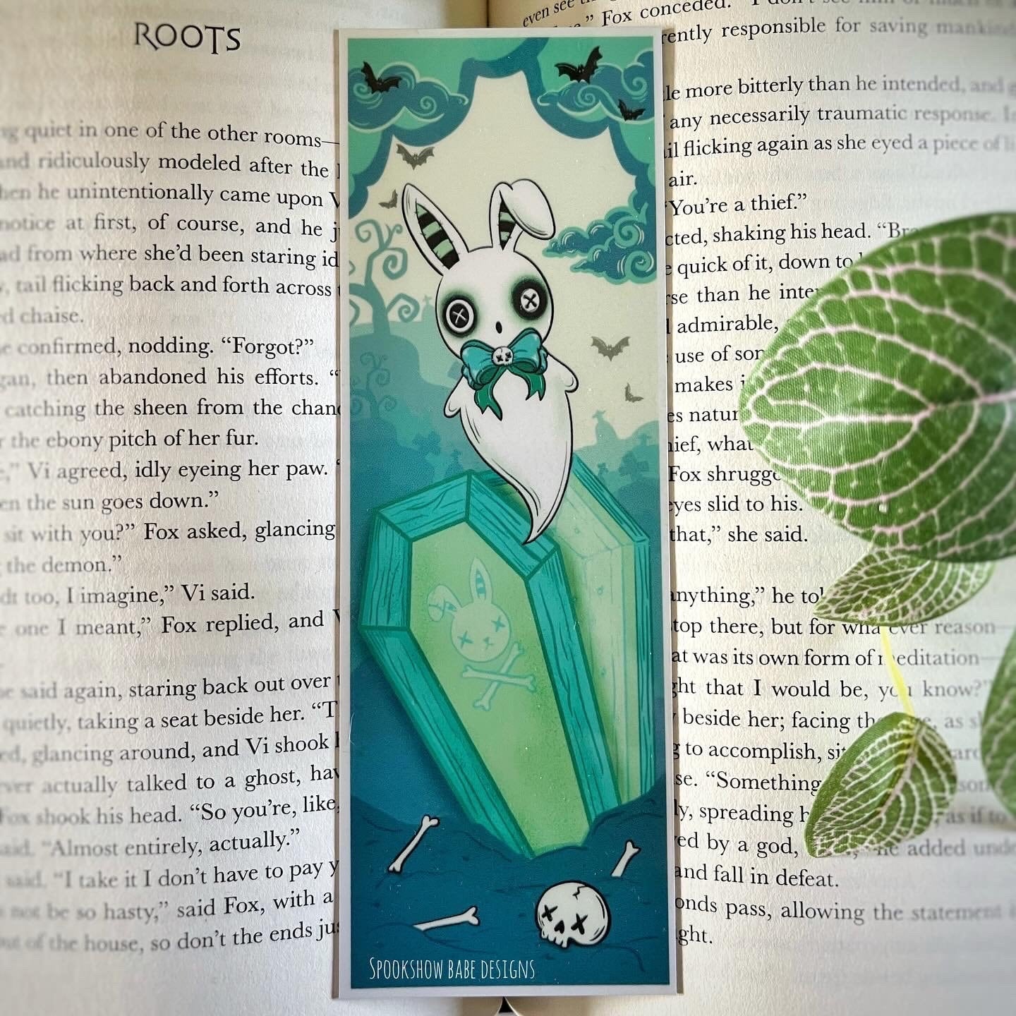 Pastel Gothic Bunny Bookmark