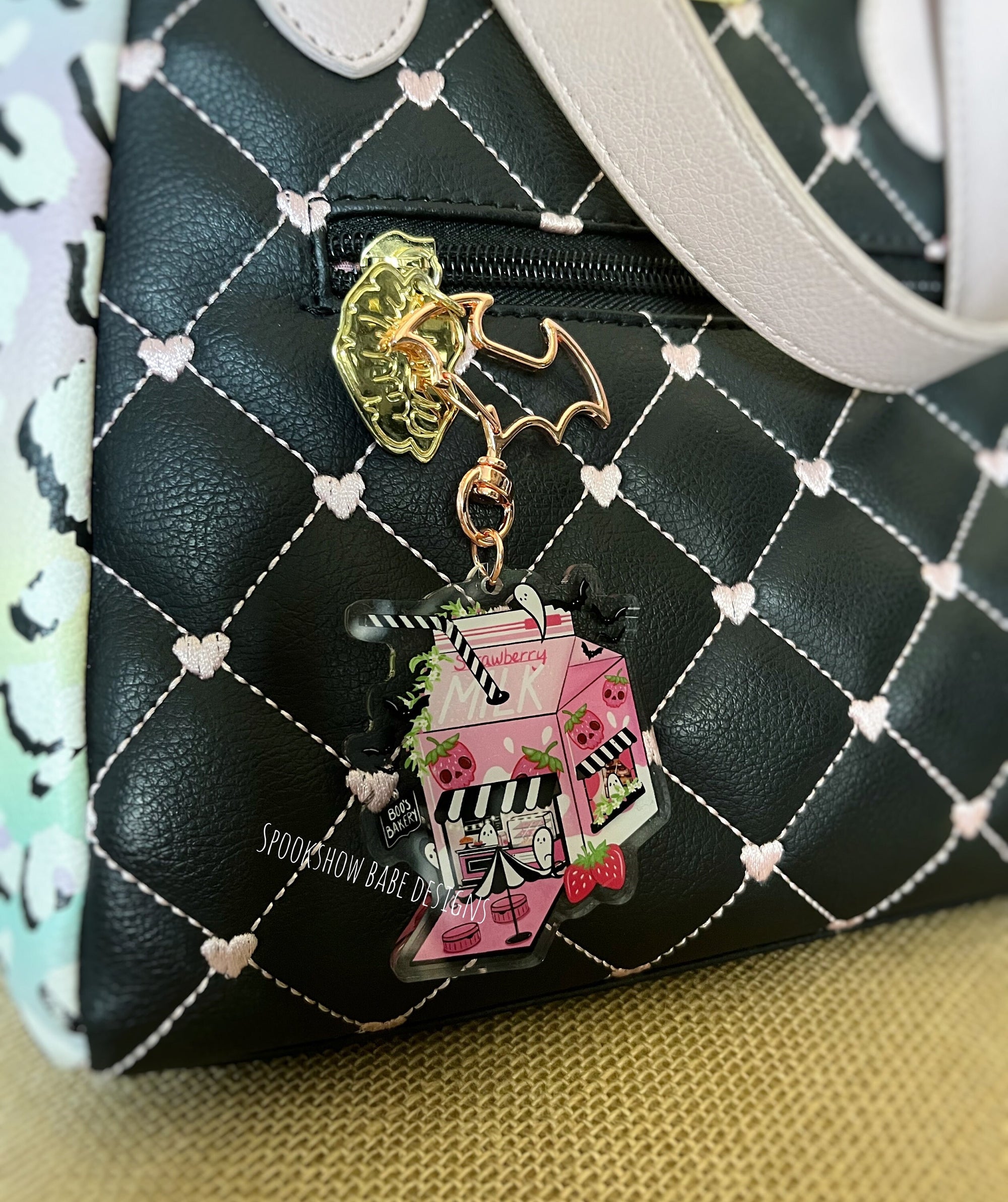 Boo Berry Milk Acrylic Keychain