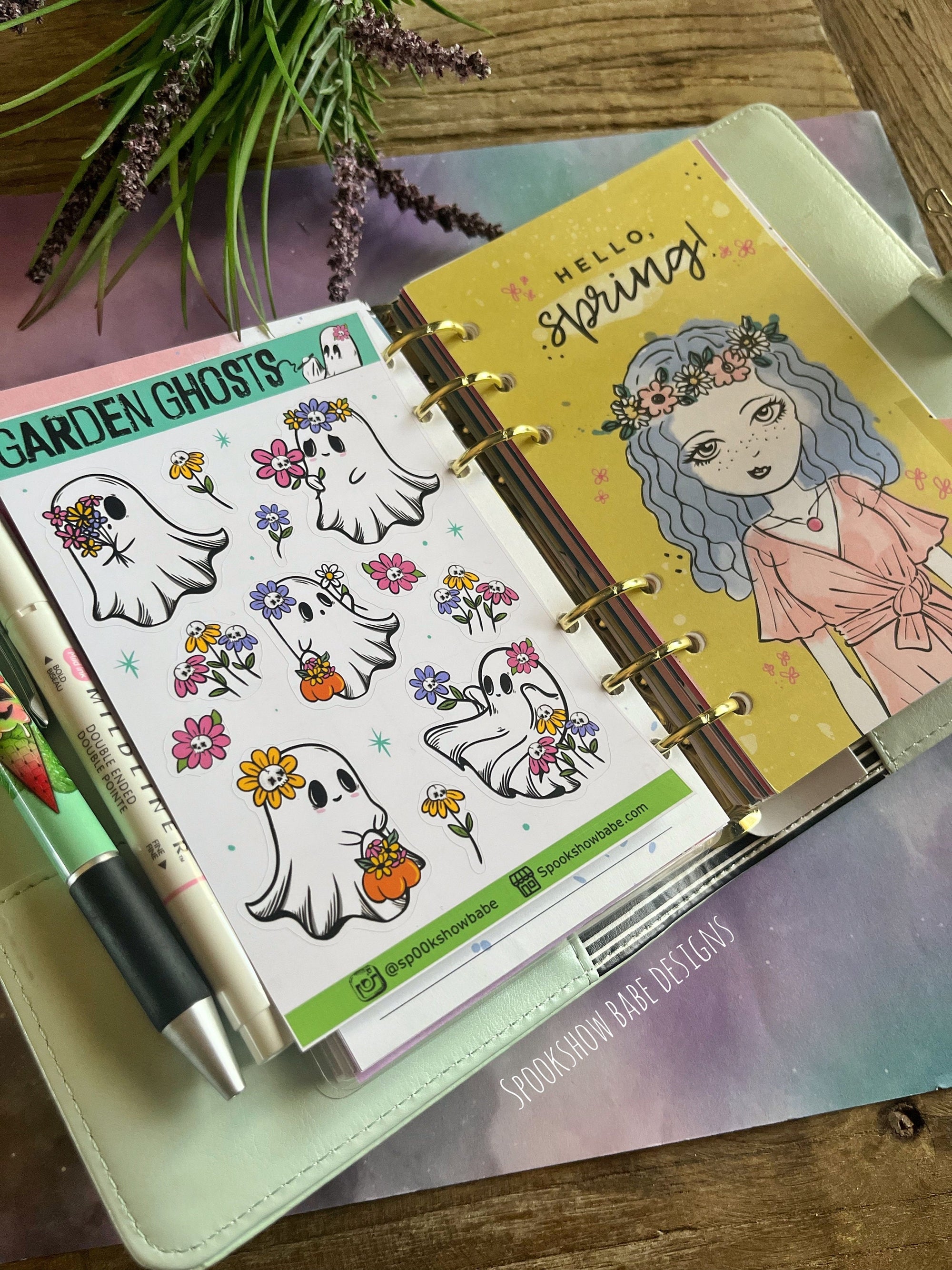 Garden Ghosts Sticker Sheet